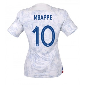 Frankrig Kylian Mbappe #10 Replika Udebanetrøje Dame VM 2022 Kortærmet